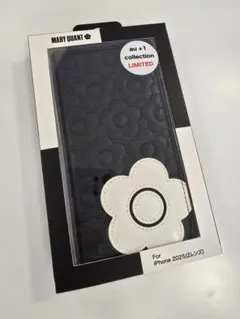 iPhone17 マリークワント デイジーパッチキルティングブックタイプ