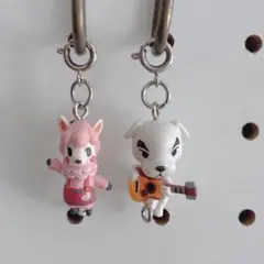 【レア商品 】とびだせどうぶつの森 マスコット とたけけ＆リサ 連結ストラップ