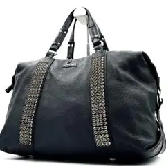 美品　ルブタン　スタッズボストンバッグ黒 2025年最新】Christian Louboutin メンズ ボストンバッグ・旅行