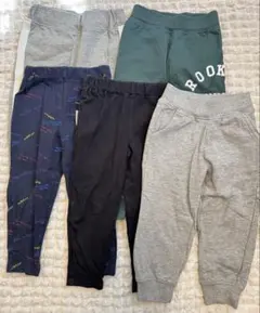 春秋冬にスウェットパンツ100cm5点andD.プティマイン通園アウトドア