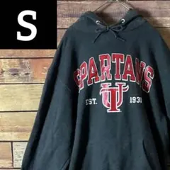 90s チャンピオン　 パーカー　リバースウィーブ　カレッジロゴ　スパルタンズ