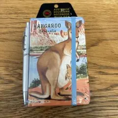 ノートとペン　カンガルー　オーストラリアのサムネイル