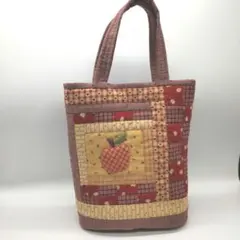 パッチワークバッグ☆りんごバック☆ハンドメイド
