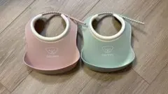【超美品】BABYBJORN お食事エプロン 2枚セット スタイ 離乳食4ヶ月〜