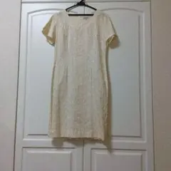 SCAPA　花柄刺繍 半袖ワンピースのサムネイル