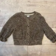 gapキッズ　ベビー　ニットカーディガン ブラウン　90