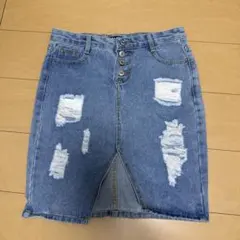 ANAP デニムタイトスカート ダメージ加工のサムネイル