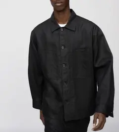 ユニクロC プレミアムリネンシャツジャケット ブラック M 2026SS UNIQLO C プレミアムリネンシャツジャケット L ブラック - メルカリ