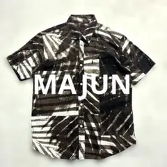✨美品 希少サイズ リネン MAJUN マジュン かりゆしウェア 紅型 高級 ✨美品 希少サイズ リネン MAJUN マジュン かりゆしウェア 紅型 高級
