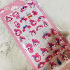 マイメロディ ぷっくりシール　3D 立体シール　マイメロ　サンリオ