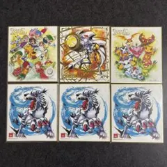 デジモンアドベンチャー 色紙ART 6枚セット　シークレット　オメガモン