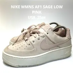 Nike エアフォース 1ピンクスエード スニーカー US8 25㎝厚底