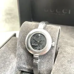 正規品】グッチ GUCCI 105 フローラ 1Pダイヤ バングルウォッチ稼働