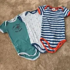 プチバトーロンパース 3点セット 18m/81cm