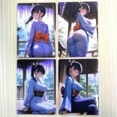 【美品】 美少女カード セクシーカード 4枚セット