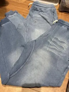 RUBIK メンズ　スウェット　デニム　裏ポカ　ML