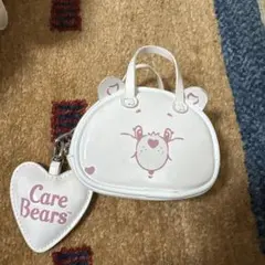 GU ケアベアコラボ ポーチキーホルダー 白