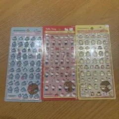 サンリオボンボンドロップシール　ミニ　ハンギョドン　ハローキティ　ポムポムプリン