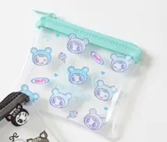 【未開封】 ブルーベリエちゃん　ポーチ　クリアフラットポーチ　ベリエちゃんのサムネイル
