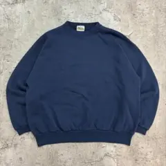 90s　USA製　TULTEX　スウェット　トレーナー　S　ネイビー　無地　古着