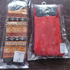 ハイソックス13-15センチ＆タイツ90-100サイズ　新品未使用