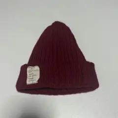 バーガンディ ニット帽 タグ付き