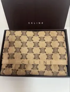 未使用★CELINE★セリーヌ★ハーフタオルケット★マカダム総柄★茶色★箱なし 951906200.jpg?1593066326