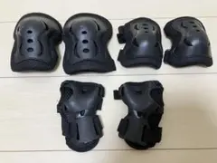 あさひサイクル　キッズプロテクター３点セット　ブラック