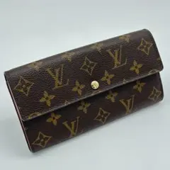 美品 ルイヴィトン モノグラム ポルトフォイユ サラ 財布 茶色 10