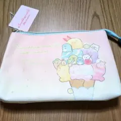 すみっコぐらし アイスクリーム柄スリーポケットポーチ