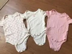 【中古】babyGAP 半袖ロンパース3枚セット(70㎝)
