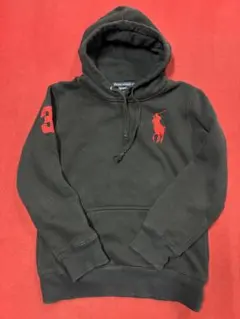 Polo Ralph Lauren ブラックパーカー XS 短丈 drip - メルカリ