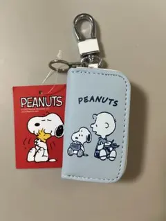 タイムセール✨【新品】SNOOPY キーケース チャーリーブラウン　水色