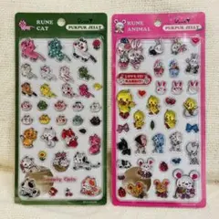 RUNE PUKPUK JELLY シール｜アニマル2・キャット　2枚セット