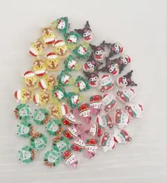 サンリオ　ネイルパーツ クリスマス　100個　セット　キティ　シナモン　マイメロ