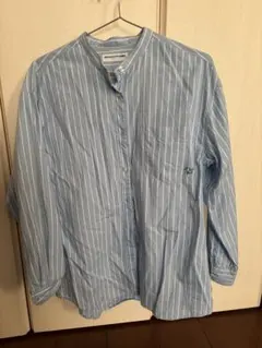 RODEO CROWNS 水色ストライプシャツ FREE