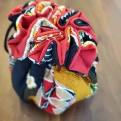 山本寛斎 ちりめん巾着袋 花鳥風月