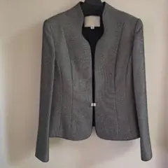 ユキコキミジマ　ノーカラーフォーマルジャケット　13号　東京ソワール