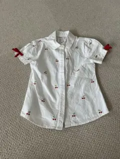 GYMBOREE チェリー刺繍 半袖シャツ 5号