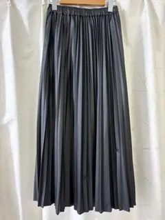 niko and ... 黒 レザープリーツスカート M