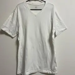 ホワイト Vネック Tシャツ