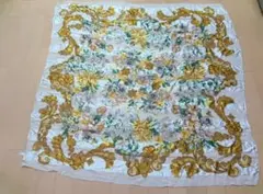 LANVIN シルク花柄スカーフ 大判