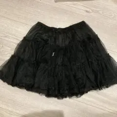 ブラックチュール パニエ パーティードレス用