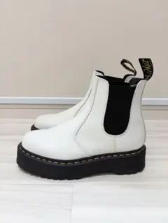 Dr.Martensドクターマーチン サイドゴアブーツ27cmクアッドホワイト