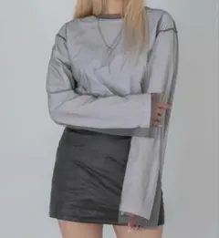 followin シースルー　ロングTシャツのサムネイル