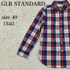 GLR Standard チェックシャツ 長袖 コットン100% 40 美品