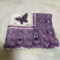 モリハナエ　高級レース刺繍　大判ハンカチのサムネイル