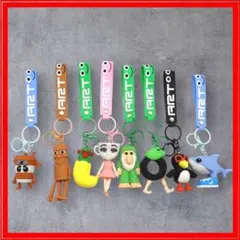 イタリアンブレインロット　トゥントゥントゥンサフール　キーホルダー 8点セット