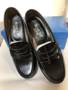 HARUTA 黒 ローファー 24EE