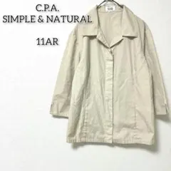 シーピーエー 【11AR】 アウター コート ミドル丈 ボタンフライ シンプル